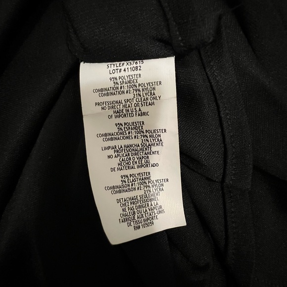 XSCAPE Long Laser Cut Middle Illusion Gown - Picture 10 of 10